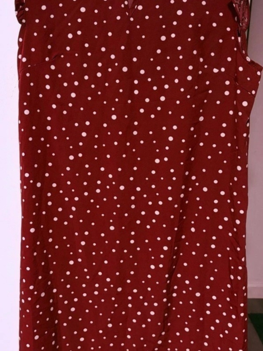 Polka Dot Sleeveless Dress in Red